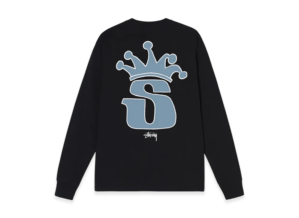 Stussy S Crown LS Tee "Black"