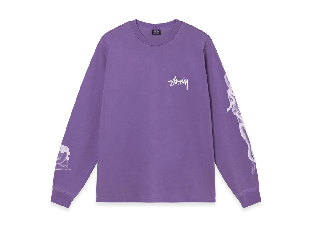 Stussy Venus Pigment Dyed LS Tee "Purple"