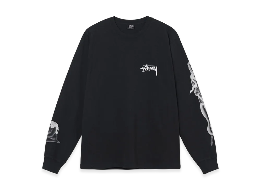 Stussy Venus Pigment Dyed LS Tee "Black"