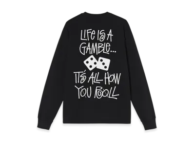 Stussy Life Is A Gamble Pigment Dyed LS Tee "Black"