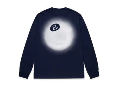 Stussy 8 Ball Fade LS Tee "Navy"