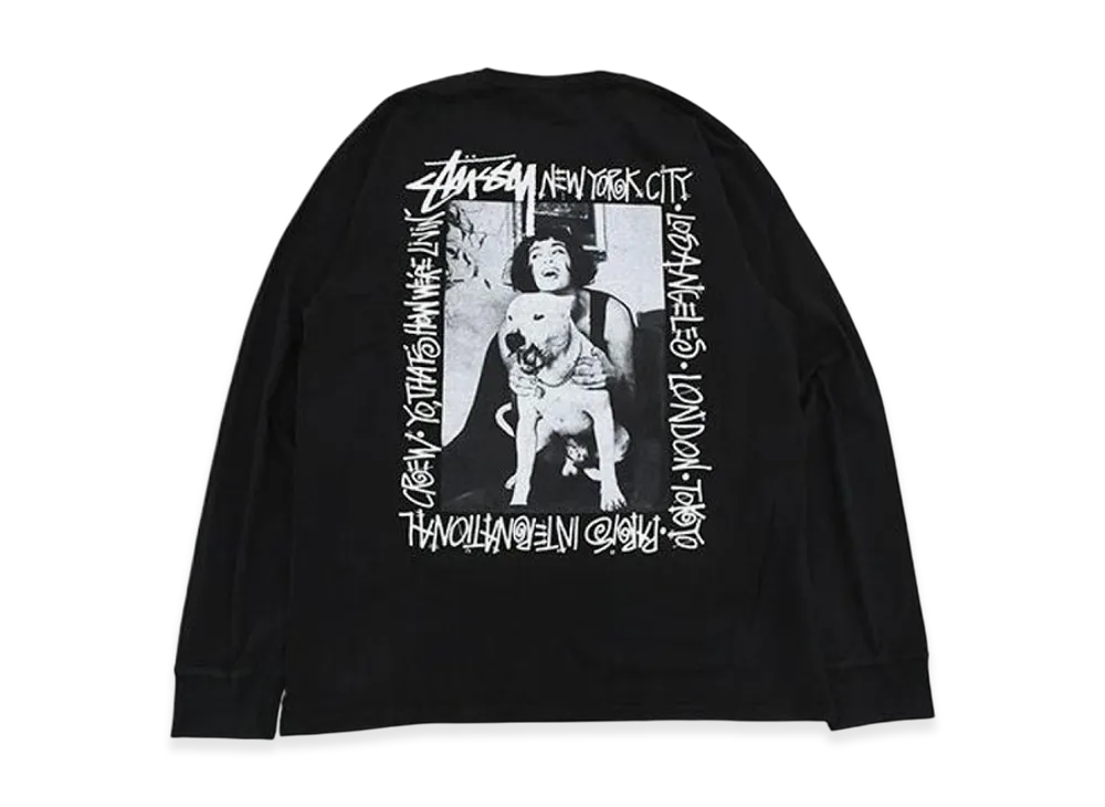 Stussy How We're Livin' Pigment Dyed LS Tee "Black"