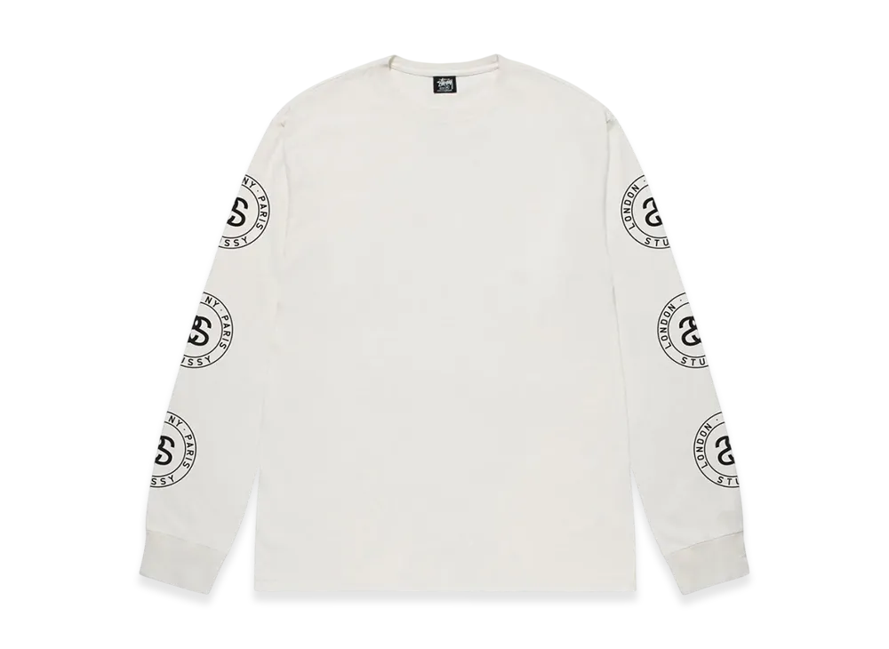 Stussy Seal Pigment Dyed LS Tee "Natural"