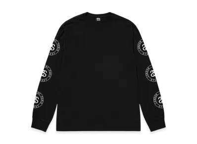 Stussy Seal Pigment Dyed LS Tee "Black"