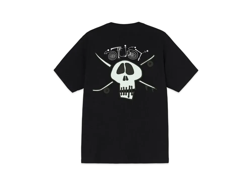 Stussy SURF SKATE SKULL TEE "Black"
