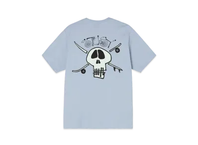 Stussy SURF SKATE SKULL TEE "Steel"