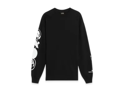 Stussy Stacked Pigment Dyed LS Tee "Black"