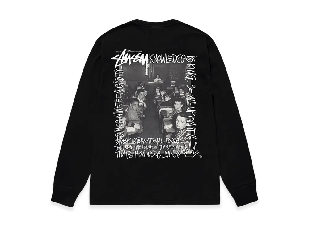 Stussy Classroom LS Tee "Black"