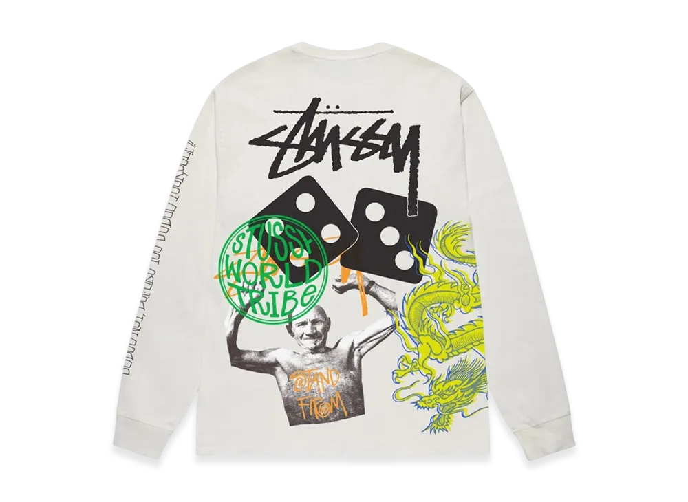 Stussy Strike Pigment Dyed LS Tee "Natural"
