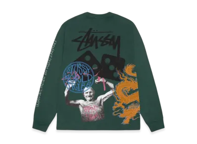 Stussy Strike Pigment Dyed LS Tee "Forest"