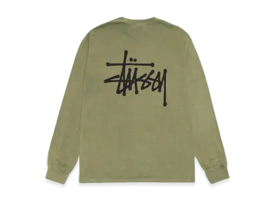 Stussy Basic Stussy Pigment Dyed LS Tee 2024 "Olive"