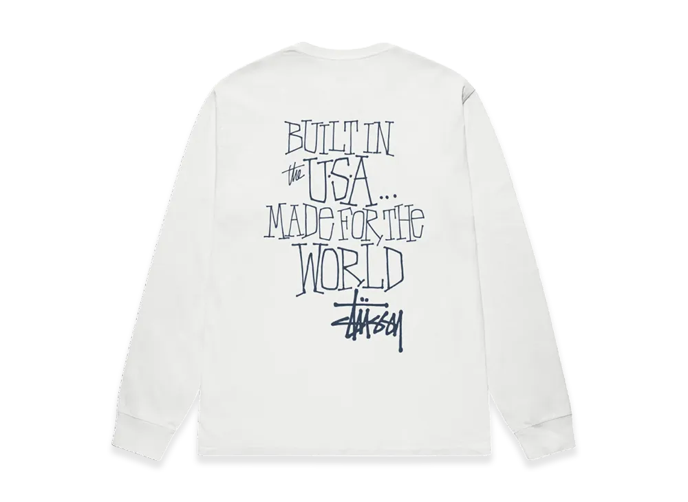 Stussy Built In USA Pigment Dyed LS Tee "Natural"