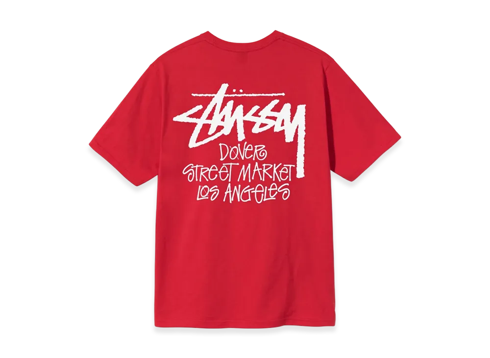 Stussy Stock DSM Los Angeles Tee "Red"