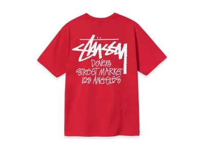 Stussy Stock DSM Los Angeles Tee "Red"