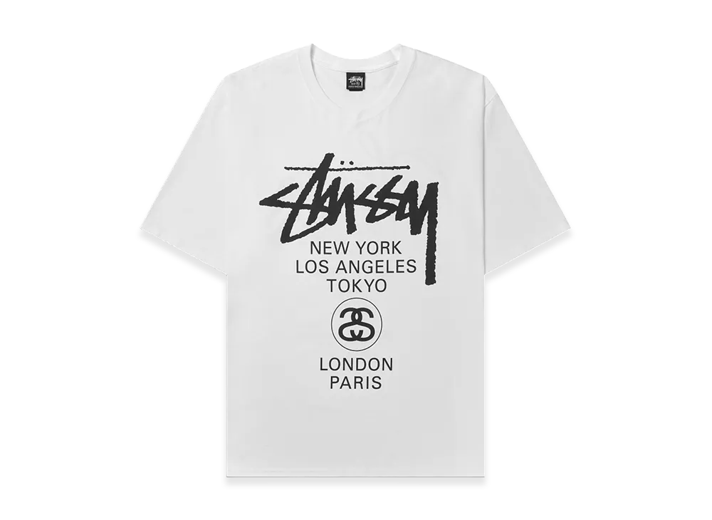 Stussy World Tour Tee "White"