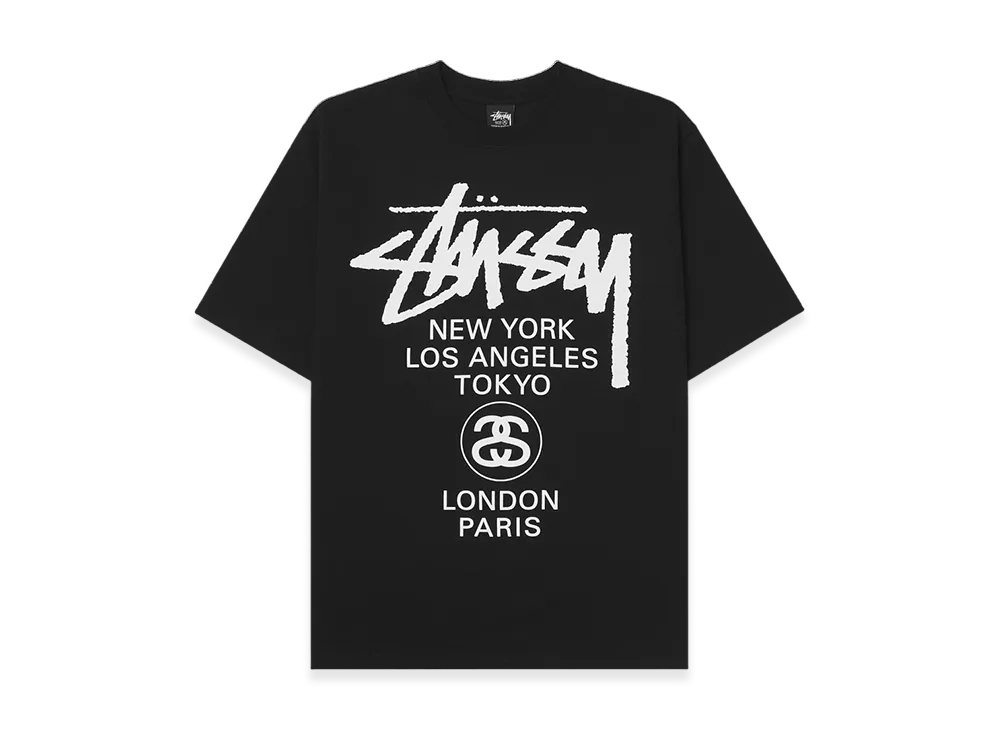 Stussy World Tour Tee "Black"