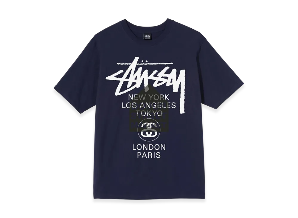 Stussy DSM World Tour Tee 2021 "Navy"