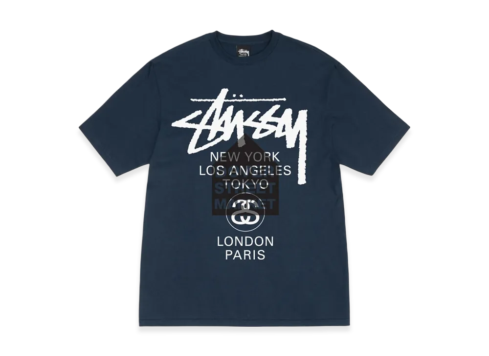 Stussy DSM World Tour Tee 2023 "Navy"