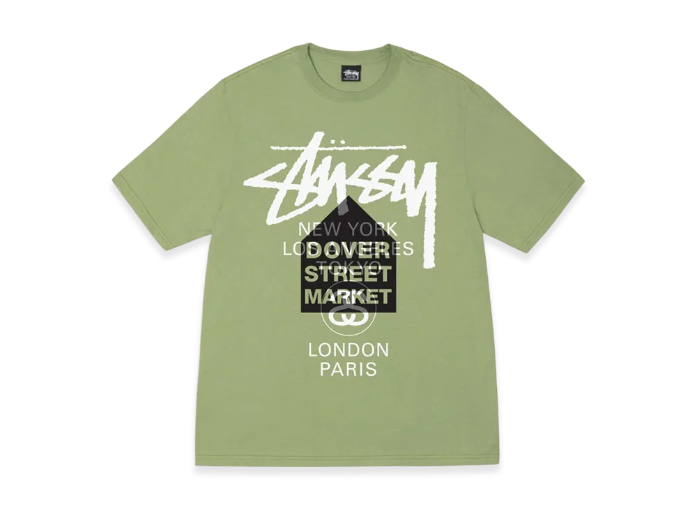 Stussy DSM World Tour Tee 2023 "Moss"