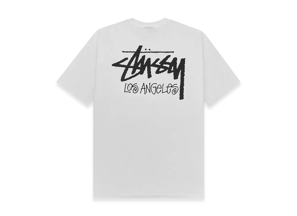 Stussy Stock Los Angeles Tee "White"