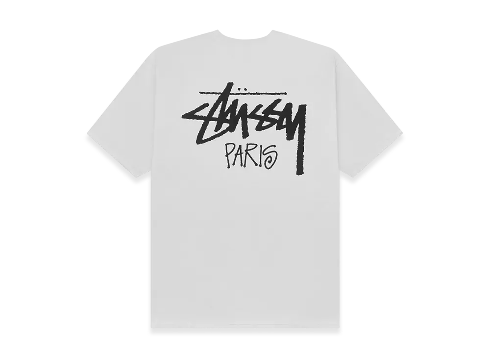 Stussy Stock Paris Tee "White"