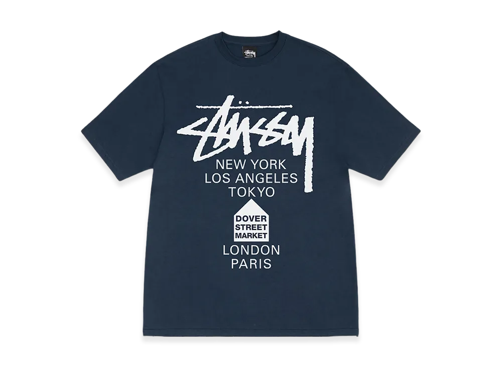 Stussy DSM World Tour Tee "Navy"