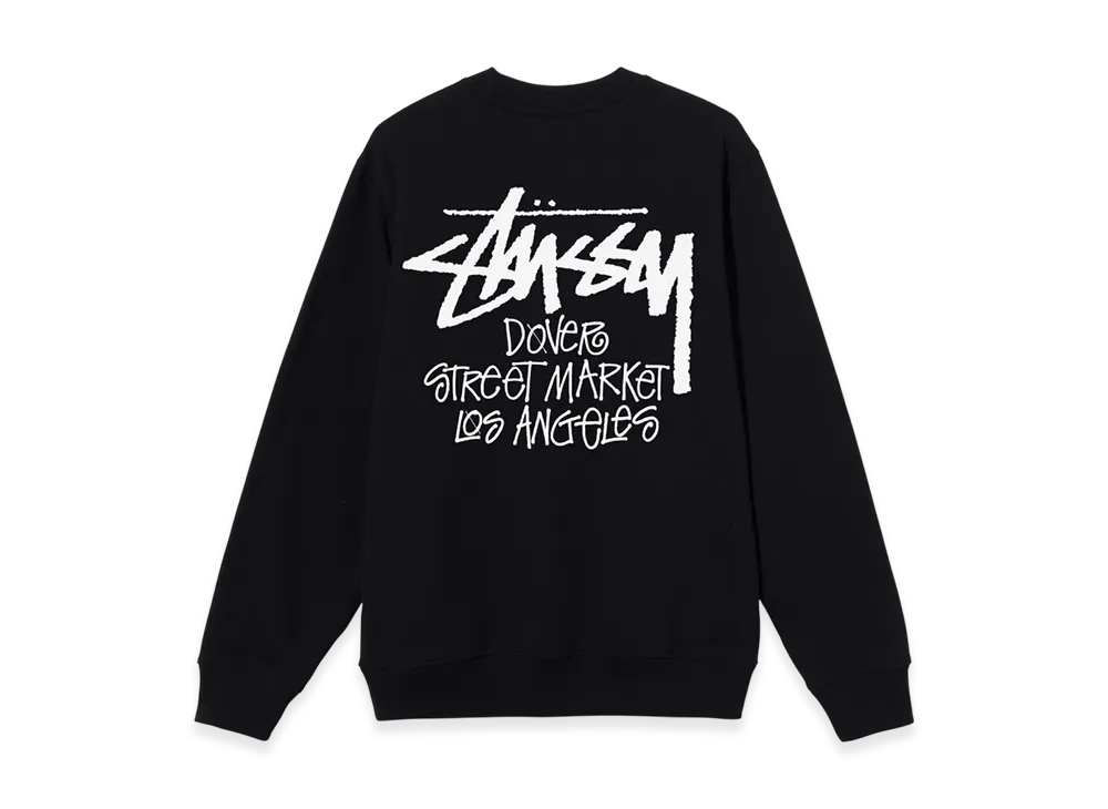 Stussy Stock DSM Los Angeles Crew 2021 "Black"