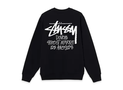 Stussy Stock DSM Los Angeles Crew 2021 "Black"
