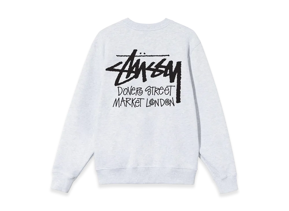 Stussy Stock DSM London Crew 2021 "Ash Heather"