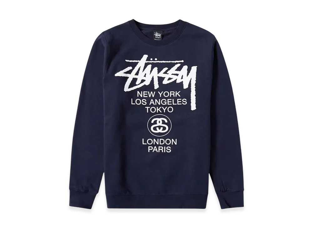 Stussy World Tour Crew 2021 "Navy"