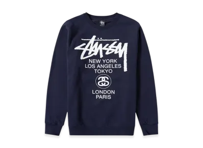 Stussy World Tour Crew 2021 "Navy"