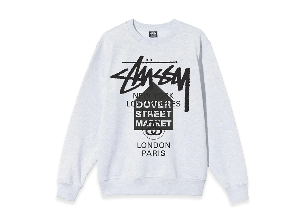 Stussy DSM World Tour Crew 2021 "Ash Heather"