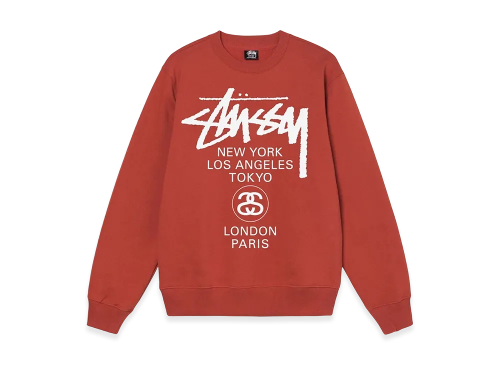 Stussy World Tour Crew 2021 "Brick"