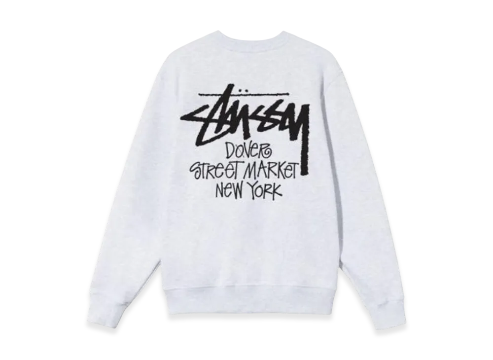 Stussy Stock DSM New York Crew 2021 "Ash Heather"