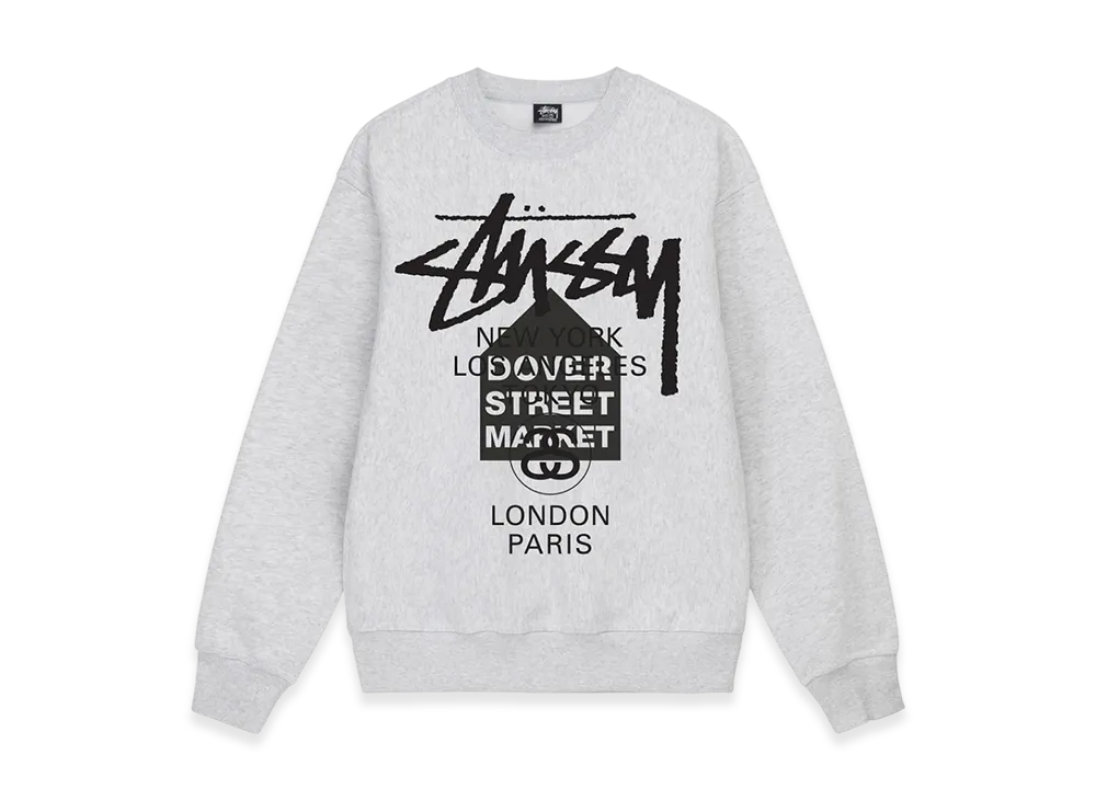 Stussy DSM World Tour Crew 2022 "Ash Heather"