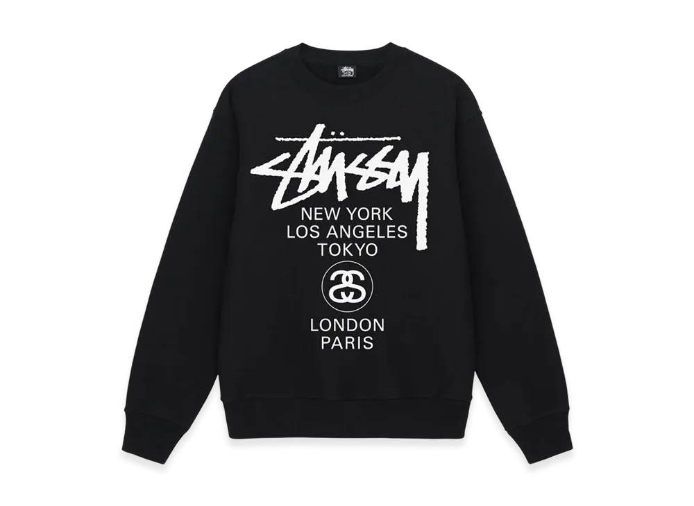 ステューシーワールドツアークルー2023 "ブラック"