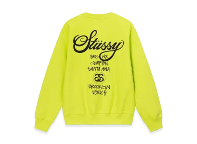 Stussy World Tour Crew 2023 "Keylime"