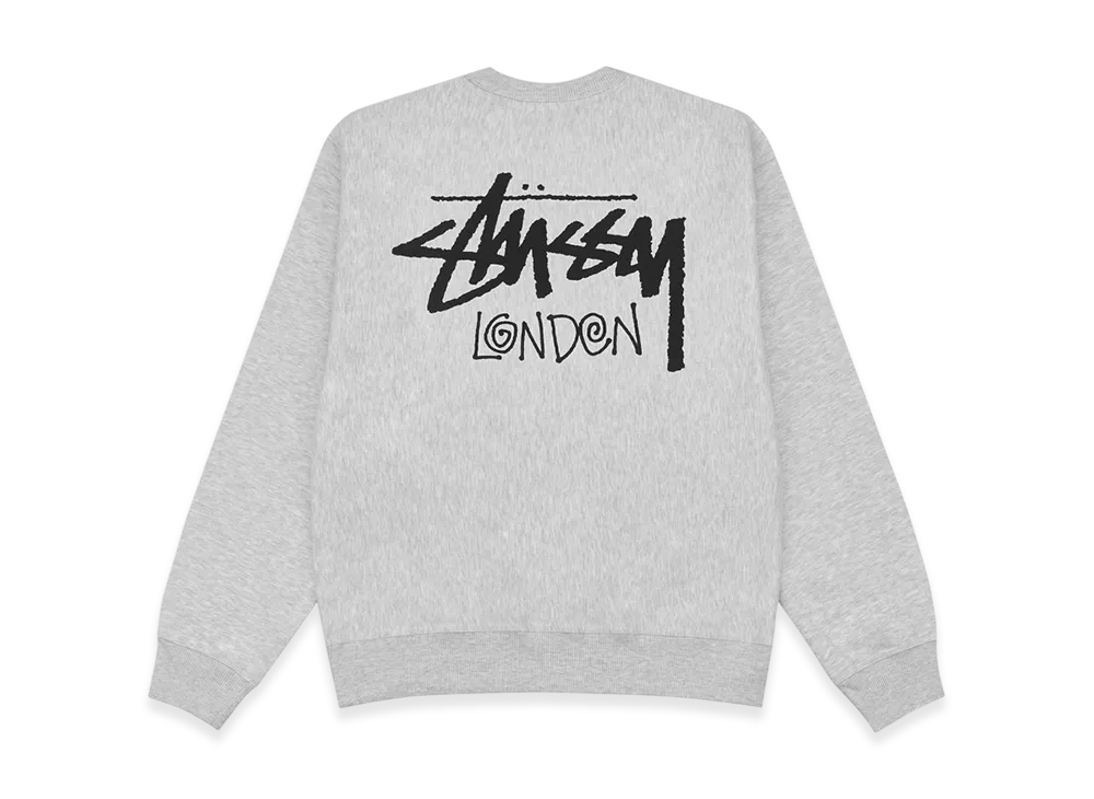 Stussy Stock London Crew "Ash Heather"
