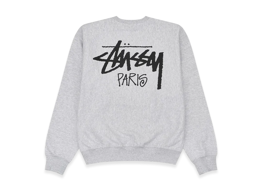 Stussy Stock Paris Crew "Ash Heather"