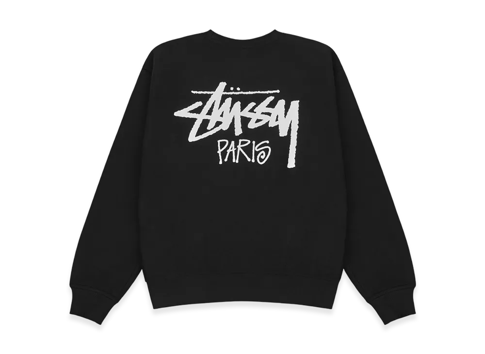 Stussy Stock Paris Crew "Black"