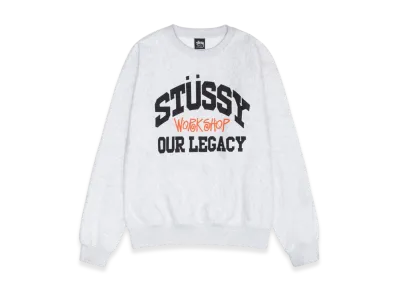 Stussy x Our Legacy Work Shop Collegiate Crew "Ash Heather"