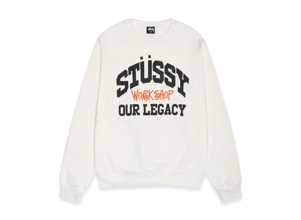Stussy x Our Legacy Work Shop Collegiate Crew Pigment Dyed "Natural"