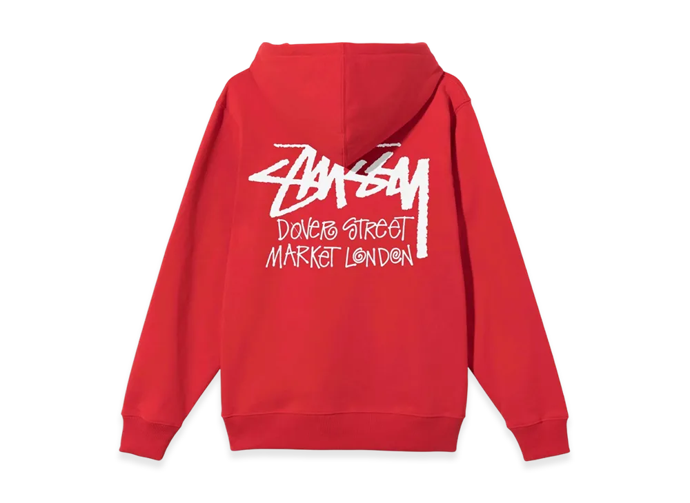 Stussy Stock DSM London Hoodie 2021 "Red"