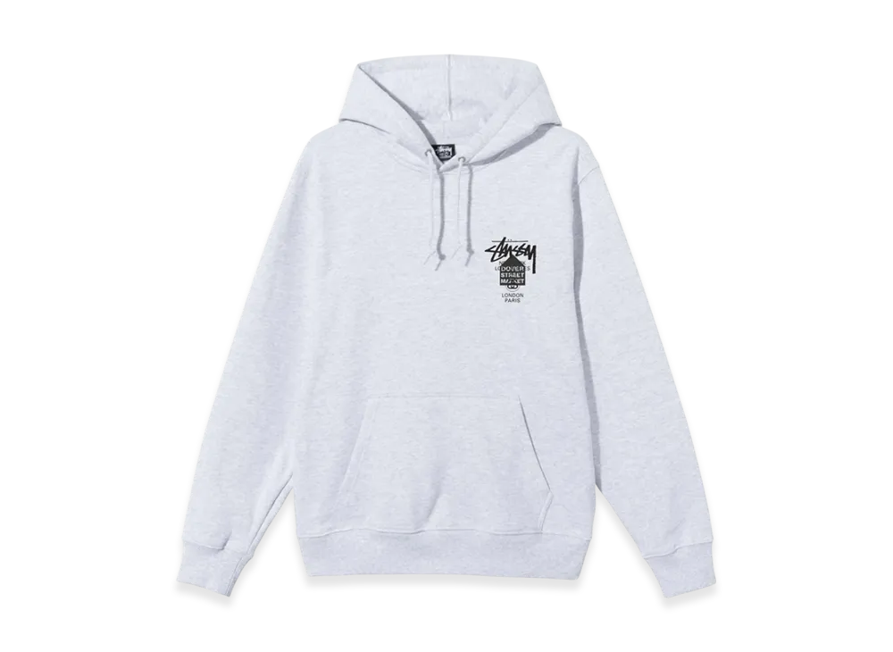 Stussy DSM World Tour Hoodie 2021 "Ash Heather"