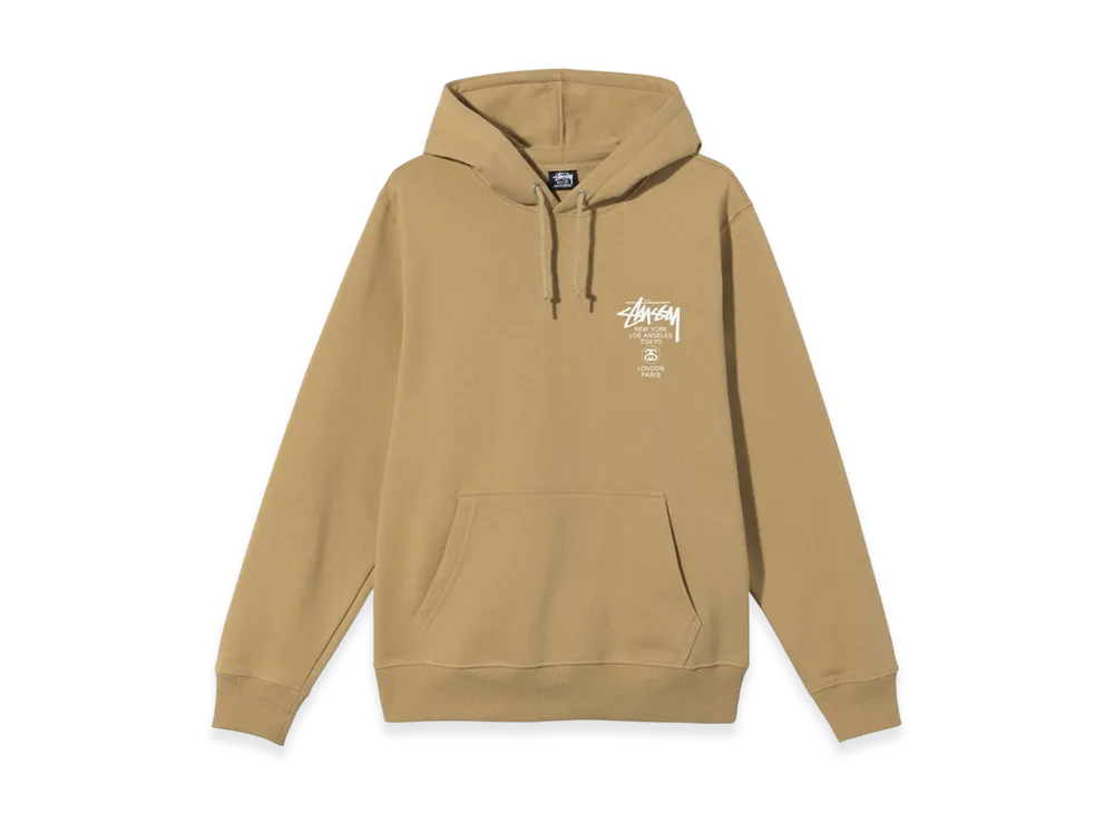 Stussy World Tour Hoodie 2021 "Khaki"