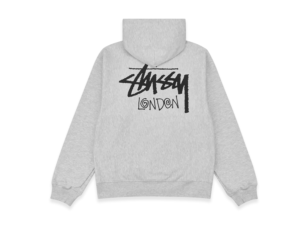 Stussy Stock London Hoodie "Ash Heather"