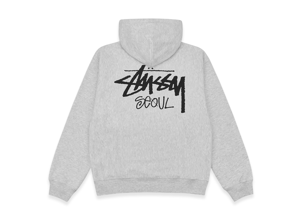 Stussy Stock Seoul Hood "Ash Heather"