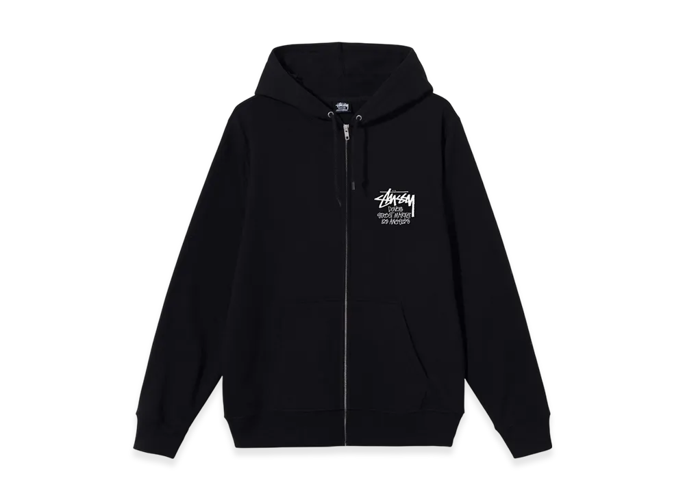 Stussy Stock DSM Los Angeles Zip Hoodie 2021 "Black"