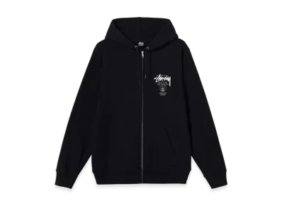 Stussy DSM World Tour Zip Hoodie 2021 "Black"