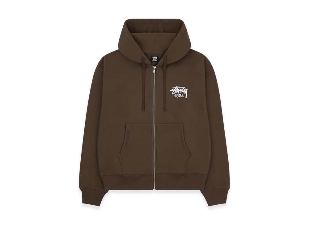 Stussy Stock Seoul Zip Hood 2022 "Coffee"